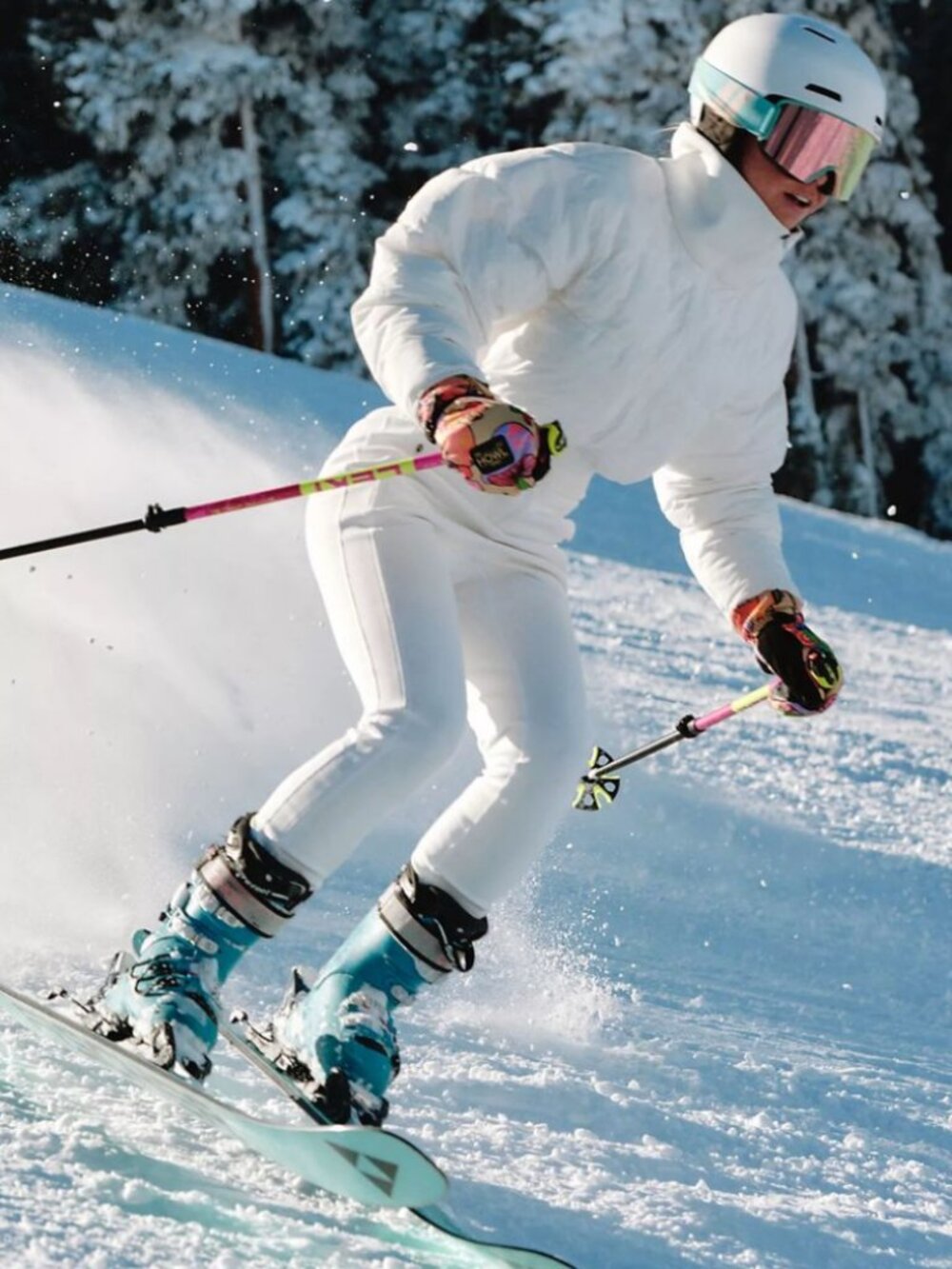 Free People Downhill Diva Suit White XL